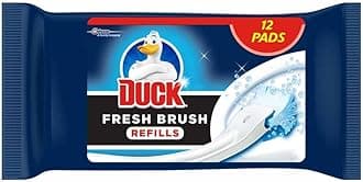 TopestDuck Fresh Brush Refills (12 Flushable Cleaning Pads)- Biodegradable- Duck Toilet Bowl Cleaner