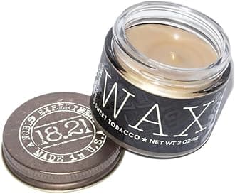 18.21 Man Made Hair Styling Product, 2oz. Original Sweet Tobacco Scent in Wax with Low Shine Finish