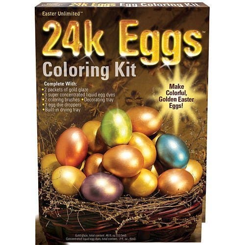 24 Karat Easter Egg Coloring Kit (2 Pack) by Easter Unlimited