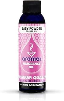 AROMAR Premium Fragrance Oil, 4oz Bottle 3 Pack Long Lasting Aromatic Scent, Fresh and Revitalizing Aromatherapy for Living Room, Bedroom, and Kitchen 12oz Baby Soft Powder Scent
