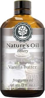 Vanilla Butter Fragrance Oil (60ml) For Diffusers, Soap Making, Candles, Lotion, Home Scents, Linen Spray, Bath Bombs, Slime
