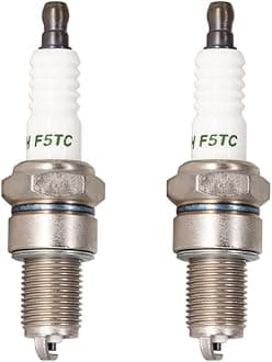 PK2 TORCH F5TC Spark Plug Replace for CHAMPION N11YC/302 Spark Plug, for NGK BP5ES/7832 Spark Plug, for Denso IW16/5305 Spark Plug, for Bosch W8DC Spark Plug, OEM