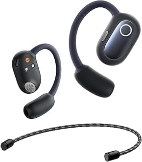 Baseus Eli Sport 1 Open Ear Headphones with Directional Acoustics, Punchy Bass, IPX4 Waterproof, ENC Mics, Bluetooth 5.3 Wireless Earbuds for Running, Workout, Gym