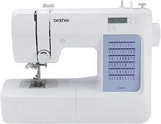 CS5055 Computerized Sewing Machine, 60 Built-in Stitches, LCD Display, 7 Included Feet, White