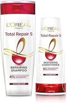L'Oreal Paris Total Repair 5 Shampoo, 360ml (With 10% Extra) And L'Oreal Paris Total Repair 5 Conditioner, 175ml (With 10% Extra)