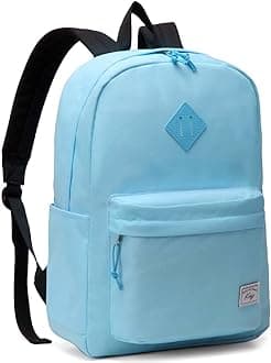 School Backpack, Lightweight Water-Resistant Rucksack 17.3L Large Capacity Backpack for Men Women Teenagers Casual Daypack Travel Work Hiking