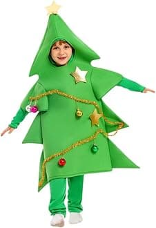 De feuilles Unisex Kids Christmas Costume Present Cosplay Gift Box Role Play Fancy Dress Costume Xmas Party Outfits