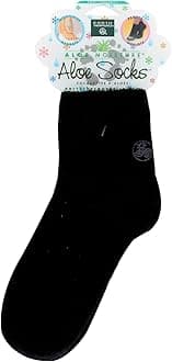 Earth Therapeutics Moisturizing Aloe Socks, Black