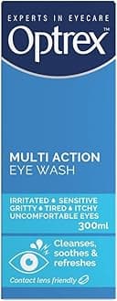 Multiaction Eye Wash with Eye Bath x 300ml by Optrex