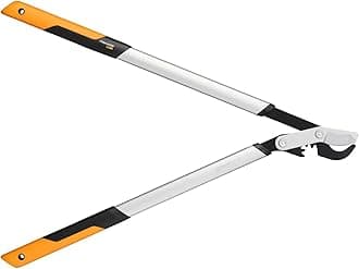 Fiskars PowerGear X Loppers Bypass L LX98, Fresh Wood Cutter with Sharp Blades, size L, Non-stick coating, Cutting diameter: 5 cm, Hardened steel, Length: 80 cm, Black/Orange, 1020188