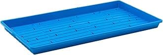 Microgreen 1020 Trays, Blue 30 Pack, Extra Strength with Holes Shallow Seed Plant Tray Grow Microgreens Wheatgrass Fodder Sprouting