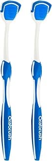 Orabrush Tongue Cleaner Helps Fight Bad Breath, 1 Count (Pack of 2)