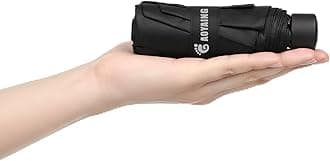 GAOYAING Compact Travel Umbrella with Case Sun&Rain Lightweight Small and Compact Suit for Pocket