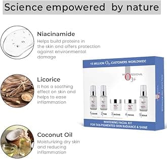 O3+ Whitening Facial Kit for Tan-Pigmented Skin Radiance & Shine (Regular Pack)