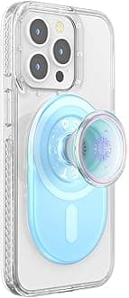 PopSockets: PopGrip for MagSafe - Expanding Phone Stand and Grip with a Swappable Top for Smartphones and Cases - Opalescent Blue