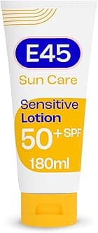 Sun Body Lotion for Sensitive Skin. Hydrating Sun Cream with very high UVA and UVB protection and SPF 50+. For Dry Skin, Sensitive Skin and Eczema Prone Skin - 180 ml