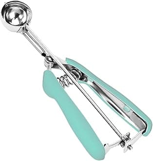 Mint Green Stainless Steel Cookie Scoop - 2Tsp/10ml/0.34oz Tbsp Dough Scooper with Trigger Release