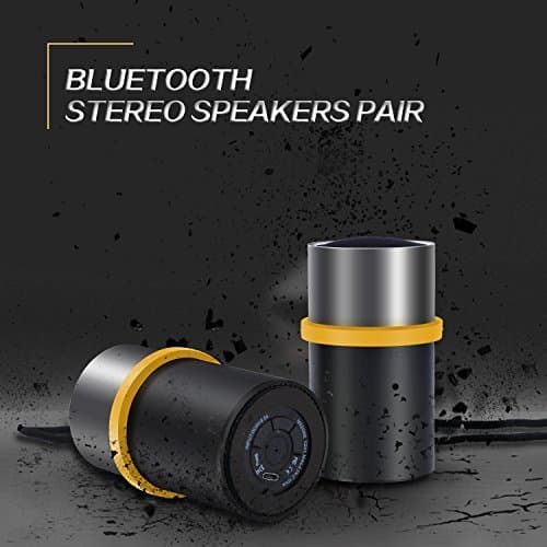 Computer Speakers Wireless, Mejorage PC Speakers for Laptop Computer Bluetooth Surround Stereo Sound Portable Low Bass with 4 Hours Playtime for Smartphone iPad (Black)