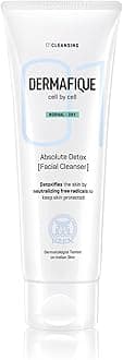 Dermafique Absolute Detox Facial Cleanser – 100ml, with Bio-Active Cellulose Beads, Face Wash Enriched with Vitamin E & Pomegranate Extracts | Soap, Paraben & Alcohol Free | Dermatologist Tested Face Cleanser