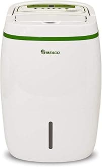 Meaco 20L Low Energy Dehumidifier and Air Purifier 2 in 1 Dehumidifier For Medium to Large Size Homes Controls Humidity & Cleans Air All Year Round with HEPA filter, White