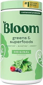 Super Greens Powder Original (60 Servings) Blends Probiotics, Digestive Enzymes, Spirulina, and Chlorella to Support Women’s Gut Health, Reduce Bloating, and Boost Digestion Naturally