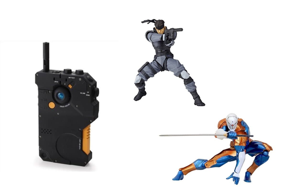 Metal Gear Solid V: Ground Zeroes Idroid Type Iphone Case for 5/5s & Kaiyodo Revoltech Yamaguchi Mini Action Figure #001: Metal Gear Solid: Solid Snake & Cyborg Ninja - 3 Pack Set