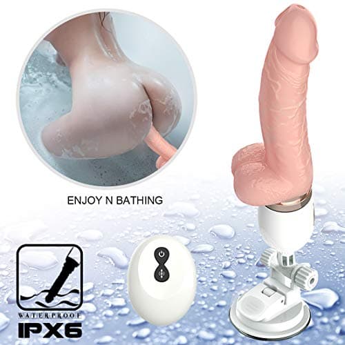 Automatic Massage & Suction Cup Multispeed Adjustable Telescopic Thrusting with Suction Cup Remote Control Wireless USB Rechargeable Automatic Female Ladies Toy, Tshirt