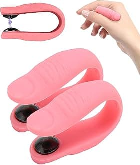 2 PCS Acupressure Clip for Diabetics, Sugar Control Acupressure Clip, Supporting Acupressure Relaxation, Acupressure Clip, Diabetic Care and Headache Relief Hand Clip, Acupressure Point Clip (Pink)