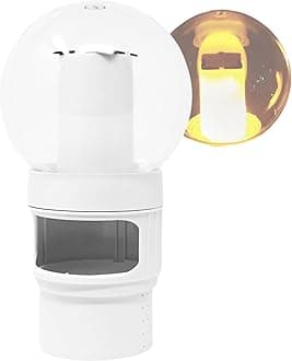 SWIMLINE HYDROTOOLS Chlorine Floater Dispenser For Above Ground & Inground Pools Spas | Solar Powered LED Light-Up Torch Flame Pool Decoration |Large Capacity Floating 3-Inch Chlorine Bromine Tabs