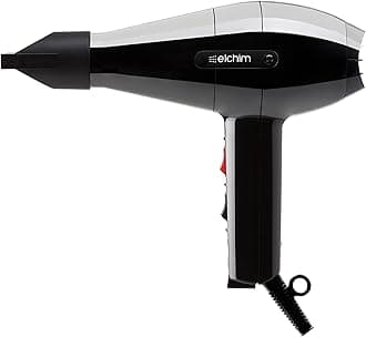Elchim 2001 HP 2000 Watts Black Professional Classic Hairdryer