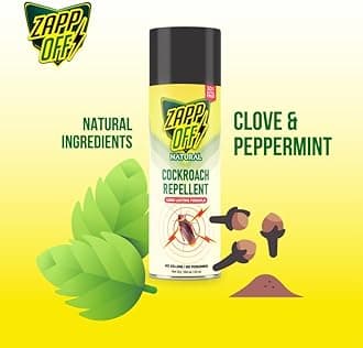 ZappOff Cockroach Repellent Spray | Non-Toxic Cockroach Repellent for Home, Kitchen, and Office | Human & Pet Friendly | 100% Natural & Biodegradable | 200ML (Asia's First Repellent Spray)