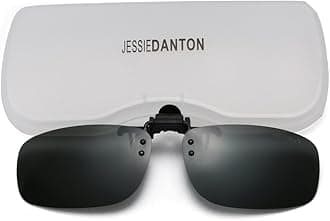 Polarized Clip-on Flip Up Metal Clip Rimless Sunglasses for Prescription Glasses