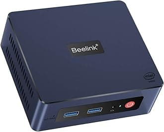 Beelink4 Cores 11th Gen Intel N5095 Mini-S Mini PC W-11 Pro, 8GB RAM 256GB SSD Gigabit Ethernet, 2.4G/ 5.0G WiFi, BT4.0, Dual HDMI Business Mini Desktop Computer, HTPC