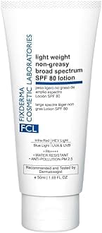 FCL Light Weight Non-Greasy Broad Spectrum SPF 80 Lotion | Sunscreen for Body & Face | Sun Screen Protector SPF 80 | Sunscreen for Women & Men | Non-Comedogenic & Water Resistant | Sunscreen Body Lot