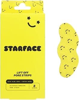Starface World Lift Off Pore Strips, Blackhead Remover, Deep Cleansing Nose Strip, Patches for Nose Pores (8 count)