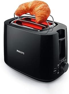 Daily Collection HD2583/90 600 watts 2 in 1 - Toaster and Sandwichmaker (Black)