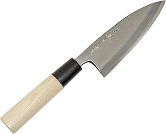 Sakai Ichimonji Yoshikuni, Made in Japan, Deba Knife, 4.7 inches (120 mm), White Two Steel, Wooden Handle