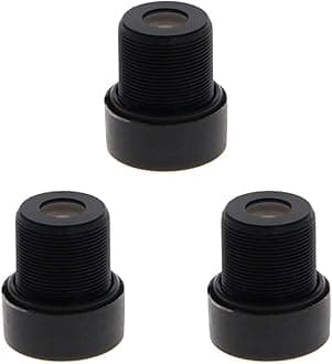 Fielect 12mm CCTV Camera Lens 720p Pixels 1/3" Security Camera Len for CCTV IP Camera Panoramic M12,3Pcs