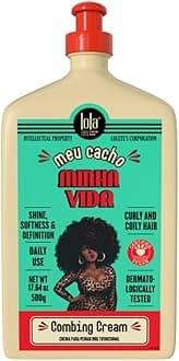 Lola From Rio – Meu Cacho Minha Vida – Curl Defining Cream for Soft, Bouncy Curls & Waves – Lightweight Moisturizing Curl Enhancer – 17.6 fl oz