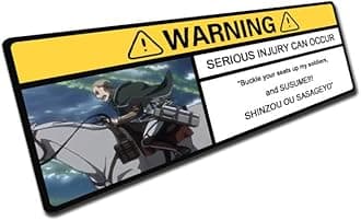 EARLFAMILY 5.1'' Driving Safety Warning Anime Car Stickers Cartoon Personality Decal Car Accessories Sun Visor Window Decoration