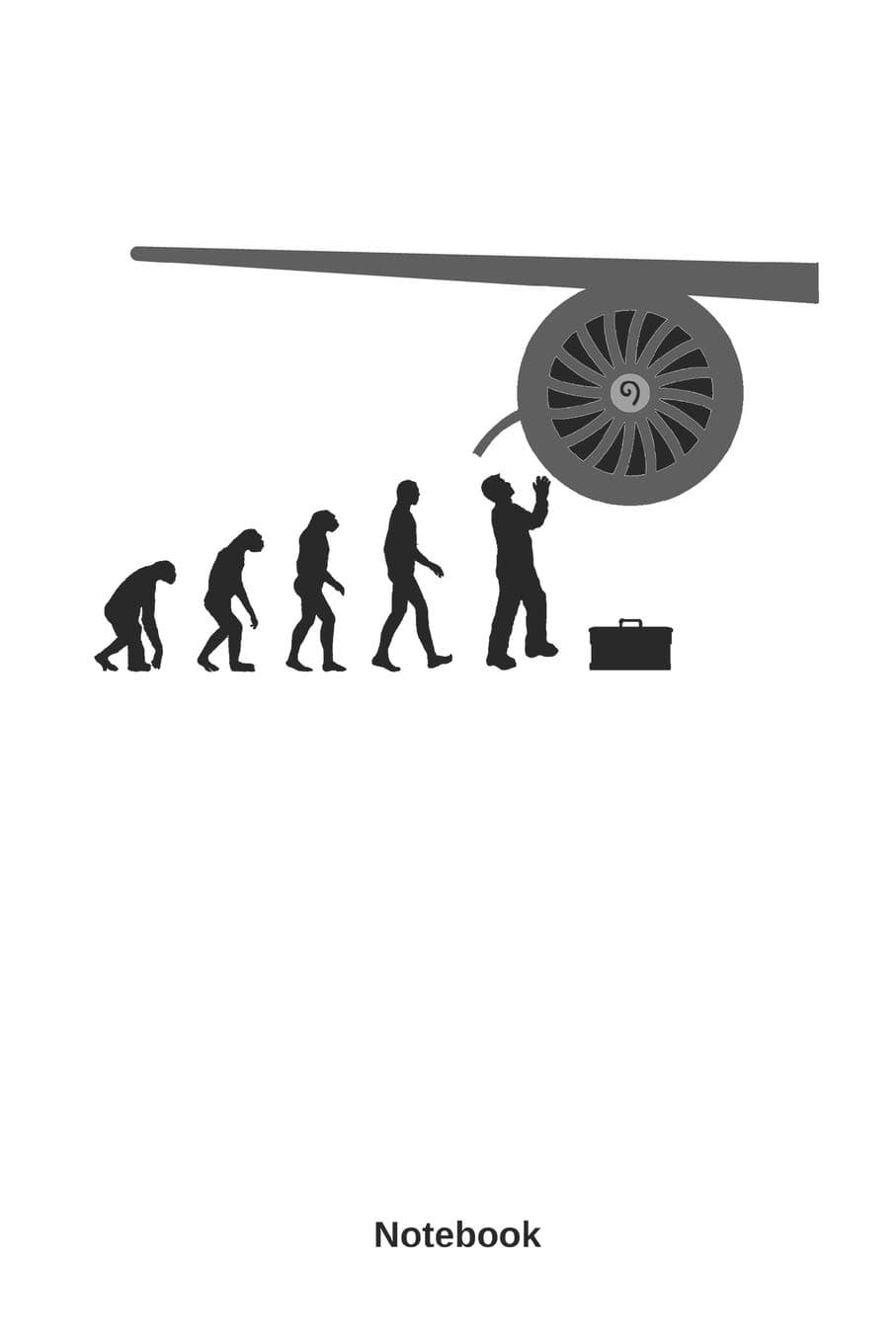 Notebook: Jet Engine Mechanic, Technician, Notebook, Planer, Journal or diary, lined booklet,110 pages, 6 x 9 inches in size Paperback – 6 Feb. 2019