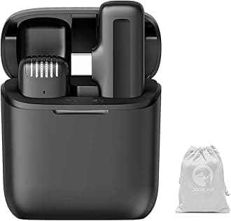 ULANZI J11 Wireless Microphone for Android Type-C Tablet Laptop Mobile Phone | Plug & Play | Charging Case | 7h Battery | For Real Estate Interview YouTube Vlogging | 20m Range | 1-Yr Warranty + Pouch