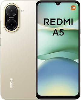 XIAOMI Redmi A5 Smartphone – 3GB+64GB, 6.52" HD+ Display, 5000mAh Battery, Android 13 Go Edition, Dual SIM – Golden
