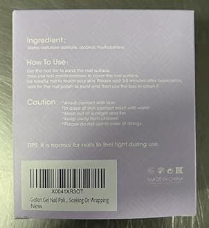 Gellen Gel Nail Polish Remover, 2 Pack Professional Gel Polish Remover for Nails, Quick & Easy Polish Remover In 3-5 Minutes, No Need for Foil Soaking Or Wrapping