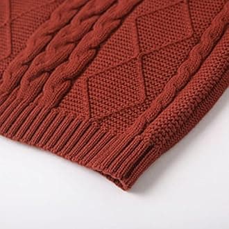 Curipeer Baby Boys' Girls' Cable Knit Sweater Long Sleeve Solid Pullover Toddler Crew Neck Fall