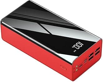 Power Bank Phone Portable 50000Mah Power Bank/Usb C Power Banks/The Portable External Battery/Compatible With 99% Electronic Equipment On The Market,Red