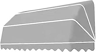 French Curved Retractable Awning Folding Patio Awning Canopy, Balcony Canopy, Polyester Foldable Awning, Diy Courtyard Retractable Awning For Yard, Balcony, Porch 110 * 60 * 60cm grey