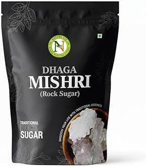 NatureVit Dhaga Mishri, 900g | Rock Sugar | Pure Thread Crystal | Thread Mishri | Crystal Sugar