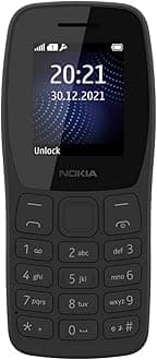 105 Classic | Single Sim Keypad Phone with Built-in UPI Payments, Long-Lasting Battery, Wireless FM Radio, Charger in-Box | Charcoal