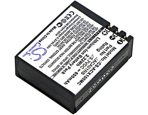 Battery Replacement for ACTIVEON CX Compatible with ACTIVEON CX Gold, CX HD, Camera Battery